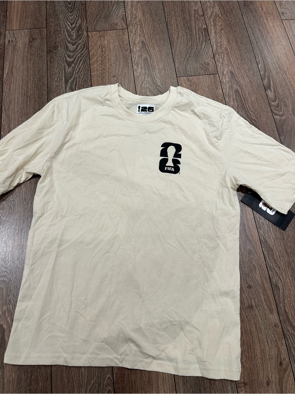 FIFA Logo Cream Short-Sleeve Men's Tee
